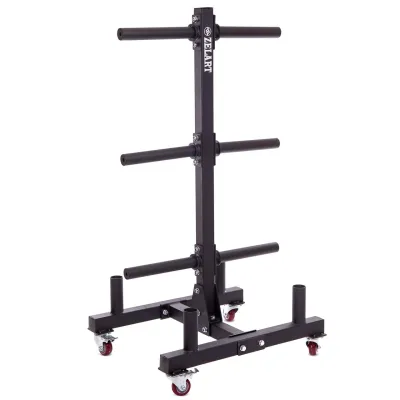 Стойка для блинов (дисков) и грифов 50мм передвижная Zelart-2273 - Robinzon.ua