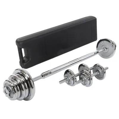 Набор гантелей со штангой 3в1 в пластиковом кейсе 30 кг Zelart 9639 - Robinzon.ua