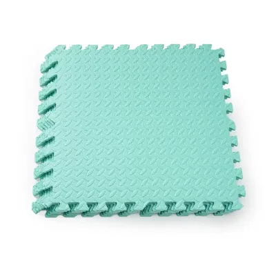 Мат-пазл товщиною 1 см розмір 60х60см 6 частин EVA бірюзовий Спортивні мати - Robinzon.ua