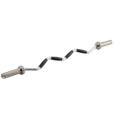 Гриф для штанги олімпійський York Fitness W-подібний 135см 50мм з гумовими рукоятками - Robinzon.ua