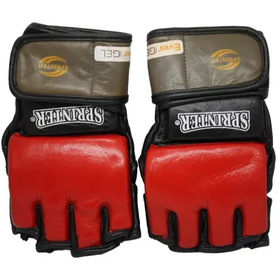 Перчатки для единоборств Sprinter "EverGel Grappling" - XL. Красные. Кожа - Robinzon.ua