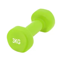 Гантель PowerPlay 4125 вінілова 3 кг Зелена - Robinzon.ua
