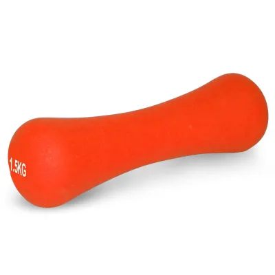 Гантель неопреновая PowerPlay 4126 Spartacus 1.5 кг. Оранжевая (1шт.) - Robinzon.ua
