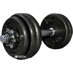 Гантель набірна LiveUP DUMBELL SET чорний 15кг 1шт. LS2311-15 - Robinzon.ua