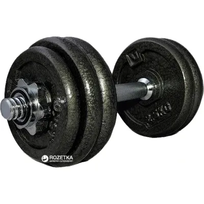 Гантель наборная LiveUP DUMBELL SET черный 15кг 1шт. LS2311-15 - Robinzon.ua