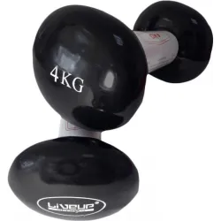 Гантели виниловые пара LiveUP Vinyl Dumbbell Egg Head черный 2х4кг LS2001-4 ( 2шт.) Гантели виниловые пара LiveUP Vinyl Dumbbell Egg Head черный 2х4кг LS2001-4 ( 2шт.) - Robinzon.ua