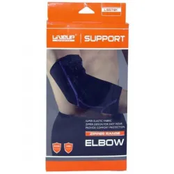 Фіксатор ліктя. Налокітник LiveUP ELBOW SUPPORT чорний S/M LS5781-SM - Robinzon.ua