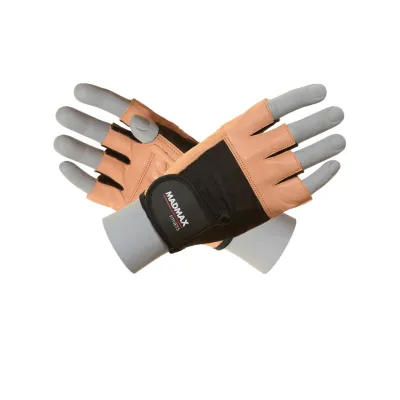 Рукавички для фітнесу та важкої атлетики MadMax MFG-444 Fitness Brown S - Robinzon.ua