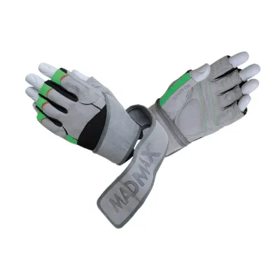 Перчатки для фитнеса и тяжелой атлетики MadMax MFG-860 Wild Grey/Green M - Robinzon.ua