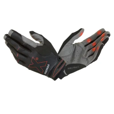 Рукавички для фітнесу та важкої атлетики MadMax MXG-103 X Gloves Black/Grey M - Robinzon.ua
