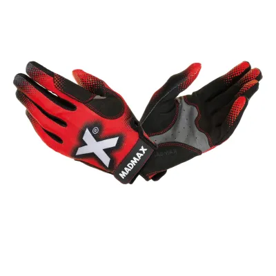 Перчатки для фитнеса и тяжелой атлетики MadMax MXG-101 X Gloves Black/Grey/Red XL - Robinzon.ua