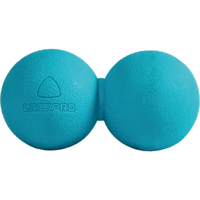 Мячик двойной для массажа MASSAGE PEANUT BALL Голубой 14х6.5см (LP8502) - Robinzon.ua