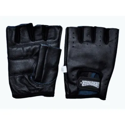 Перчатки для фитнеса и тяжелой атлетики и воркаута Sprinter M кожа Черные - Robinzon.ua