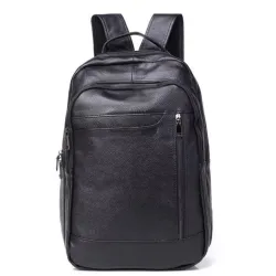 Міський рюкзак шкіряний Tiding Bag B2-03555A чорний - Robinzon.ua