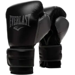 Боксерські рукавички Everlast POWERLOCK TRAINING GLOVES Чорний, Сірий 16 унцій (870310-70-816 16) - Robinzon.ua
