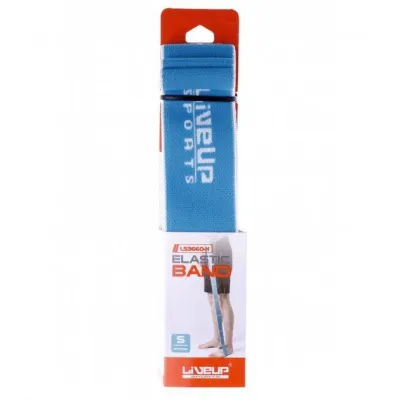 Эспандер с петлями RESISTANCE BAND-HEAVY Голубой 90х4см (LS3660-H) - Robinzon.ua