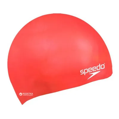 Шапочка для плавания Speedo Plain Moulded Silicone Junior Cap 8-709900004 Red (5051746363923) - Robinzon.ua