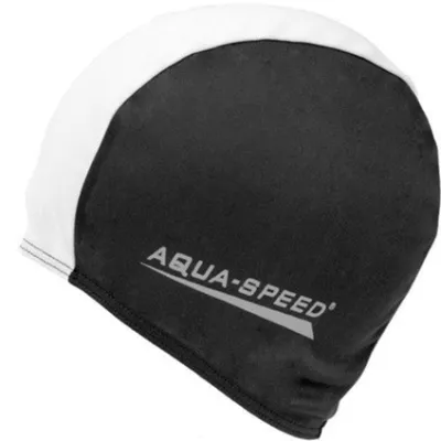 Шапка для плавания Aqua Speed POLYESTER CAP 5765 (091-57) черный, белый Уни(5908217657657) - Robinzon.ua