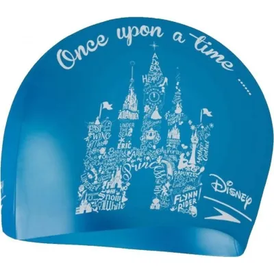 Шапка для плавання Speedo SLOGAN PRT CAP JU блакитний, білий Діт OSFM 5053744543697 - Robinzon.ua