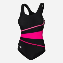 Купальник злитий жіночий Aqua Speed Stella 352-16 42 (XL) Чорний/Рожевий (5908217652850) - Robinzon.ua