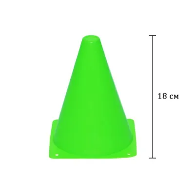 Конус-фишка спортивная EasyFit для тренировок зеленая 17 см (разметочная для разметки полей, для игр и - Robinzon.ua