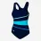 Купальник слитный женский Aqua Speed Stella 352-410 44 (XXL) Темно-синий/Бирюзовый (5908217668868) - Robinzon.ua