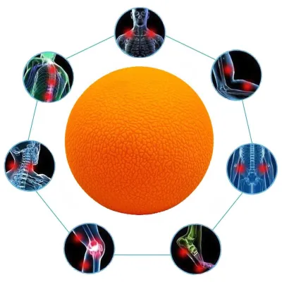 Массажный мячик EasyFit TPR 6 см оранжевый - Robinzon.ua