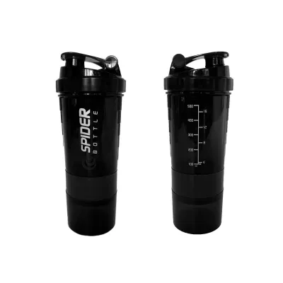 Шейкер спортивний EasyFit Spider 0,5 л Чорний - Robinzon.ua