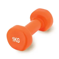 Гантель вінілова PowerPlay 1 кг. PP_4103 Помаранчова (1 шт.) - Robinzon.ua