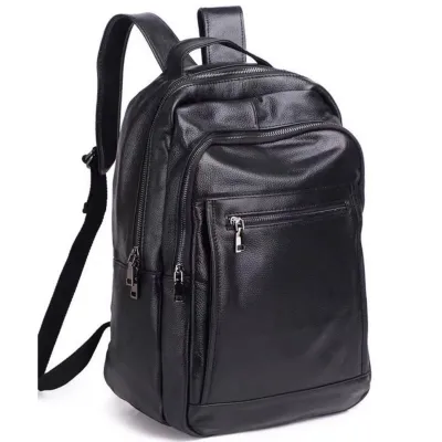 Чоловічий шкіряний рюкзак для ноутбука та поїздок Tiding Bag B2-1357A чорний - Robinzon.ua
