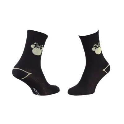Шкарпетки Disney Minnie Shadow Of Minnie'S Head Knot 1-pack 35-41 black 13843651-2 - Robinzon.ua