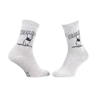 Носки Disney Winnie L Ourson Winnie  Hello Total 1-pack 36-41 gray 13896420-8 - Robinzon.ua