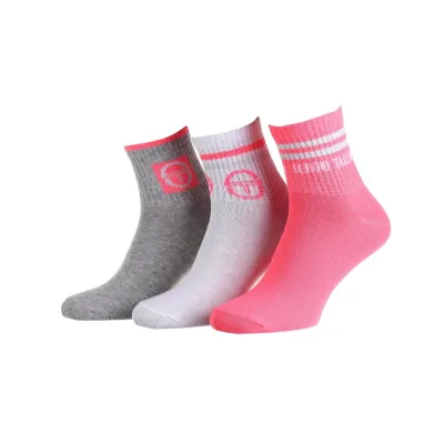 Шкарпетки Sergio Tacchini 3-pack 36-41 white/gray/pink 13890462-1 - Robinzon.ua