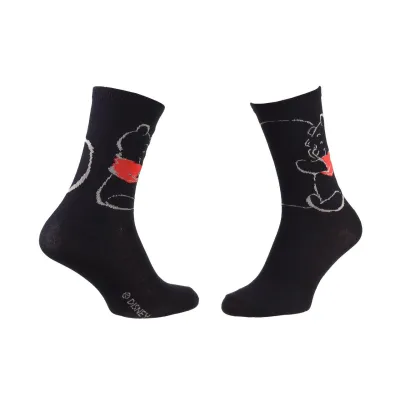 Шкарпетки Disney Winnie Serves A Heart 1-pack 36-41 black 13893220-3 - Robinzon.ua