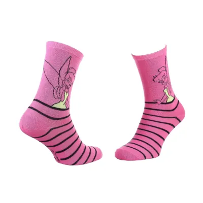 Шкарпетки Disney Fees Bells La Fee  Stripes 1-pack 36-41 pink 13890152-2 - Robinzon.ua