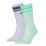 Шкарпетки Puma Unisex Crew Regular Stripe 2-pack light purple/light green — 261058001-004 - Robinzon.ua