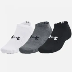 Шкарпетки UA Core No Show 3pk Чорний Білий Сірий 3 пари Уні M (1363241-003) - Robinzon.ua