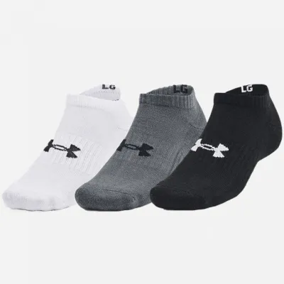 Шкарпетки UA Core No Show 3pk Чорний Білий Сірий 3 пари Уні L (1363241-003) - Robinzon.ua