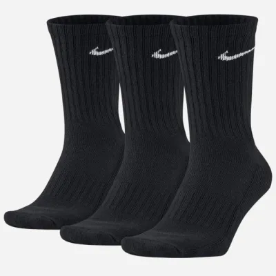 Шкарпетки Nike U Nk V Cush Crew — 3P Value Чорний 3 пари (38-42) М (SX4508-001) - Robinzon.ua