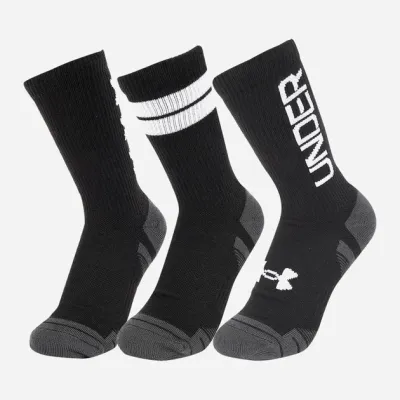 Шкарпетки UA Perf Tech Nov 3pk Crew Чорний Уні M (1379515-002 M) - Robinzon.ua