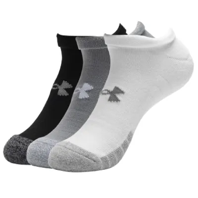 Шкарпетки UA Heatgear No Show 3pk Чорний Білий Сірий 3 пари Уні M (1346755-035) - Robinzon.ua