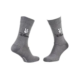 Шкарпетки Disney Mickey Logo Disney And Main Mickey 1-pack 39-42 light gray 93154962-1 - Robinzon.ua