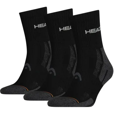 Шкарпетки Head Performance Short Crew 3-pack 35-38 black/gray 741019001-200 - Robinzon.ua