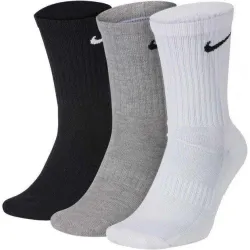 Шкарпетки Nike Everyday Lightweight Crew 3-pack 46-50 black/gray/white SX7676-901 - Robinzon.ua