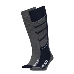 Носки Head Unisex Ski V-Shape Kneehigh 2-pack 35-38 gray/blue 791004001-277 - Robinzon.ua