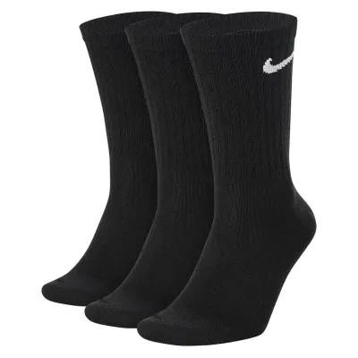 Шкарпетки Nike Everyday Lightweight Crew 3-pack 38-42 black SX7676-010 - Robinzon.ua