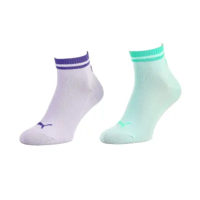 Шкарпетки Puma Heritage Quarter 2-pack 43-46 light green/light purple 281012001-004 - Robinzon.ua
