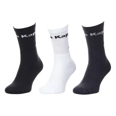 Шкарпетки Kappa Socks Logo Saboya 3-pack 39-42 black/white 304MT00-909 - Robinzon.ua