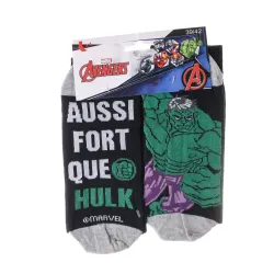 Шкарпетки Marvel Avengers Hulk 1-pack 43-46 black 93154862-1 - Robinzon.ua