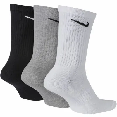 Носки Nike Everyday Cush Crew 3-pack 46-50 black/gray/white SX7664-964 - Robinzon.ua